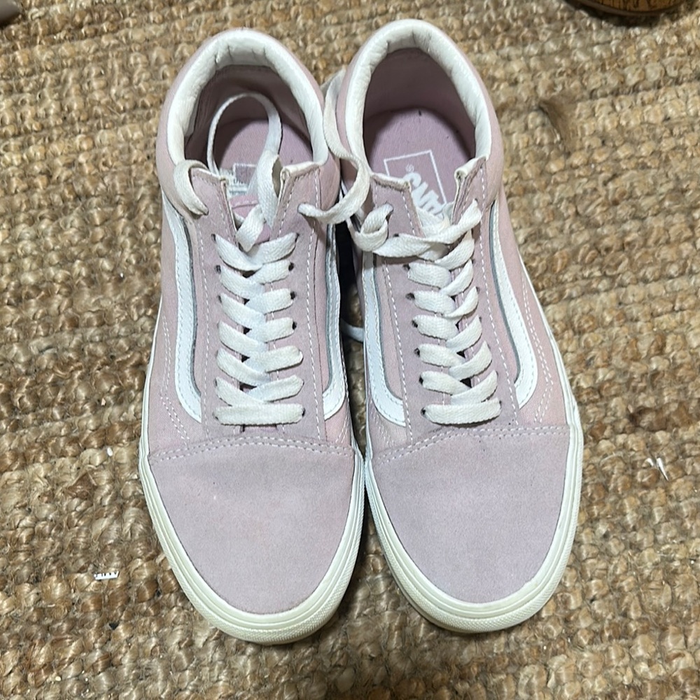 Vans Old Skool Women's Suede Lace-Up Sneakers in Dusty Pink new